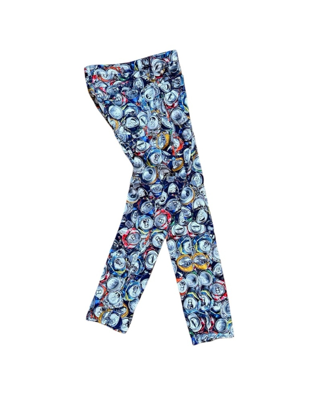 Moschino Couture ! Graphic Soda Can Print Skinny Jeans